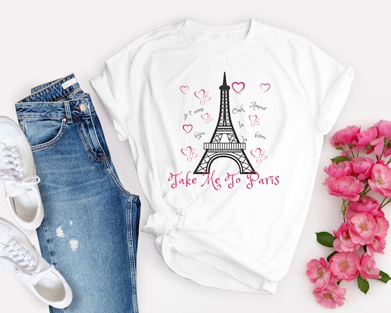 Take Me To Paris -  Girl's Eiffel Tower- Paris Lover shirt (Youth Sizes)