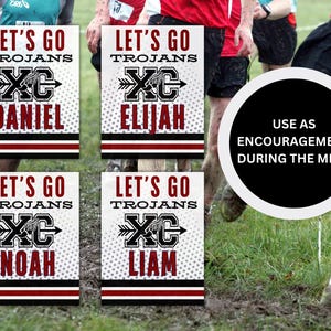 Cross Country Locker Sign Template for Cross Country Meet Sign for Team ...