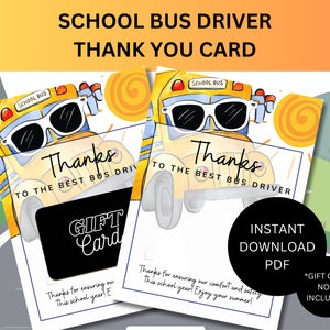 Schulbusfahrer Danke Karte Busfahrer Geschenk Busfahrer Wertschätzung Geschenk für Schulbusfahrer Danke Geschenk Danke für alles was Sie tun