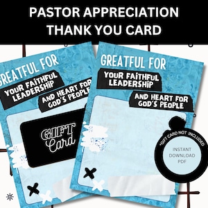 Regalo de agradecimiento para el pastor Tarjeta de agradecimiento para el ministro Regalo de agradecimiento para el personal de la iglesia Regalo de agradecimiento para el mes de agradecimiento al sacerdote
