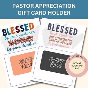 Pastor Appreciation Card for Pastor Thank You Gift for Minister Appreciation for Church Staff Appreciation Gift for Clergy