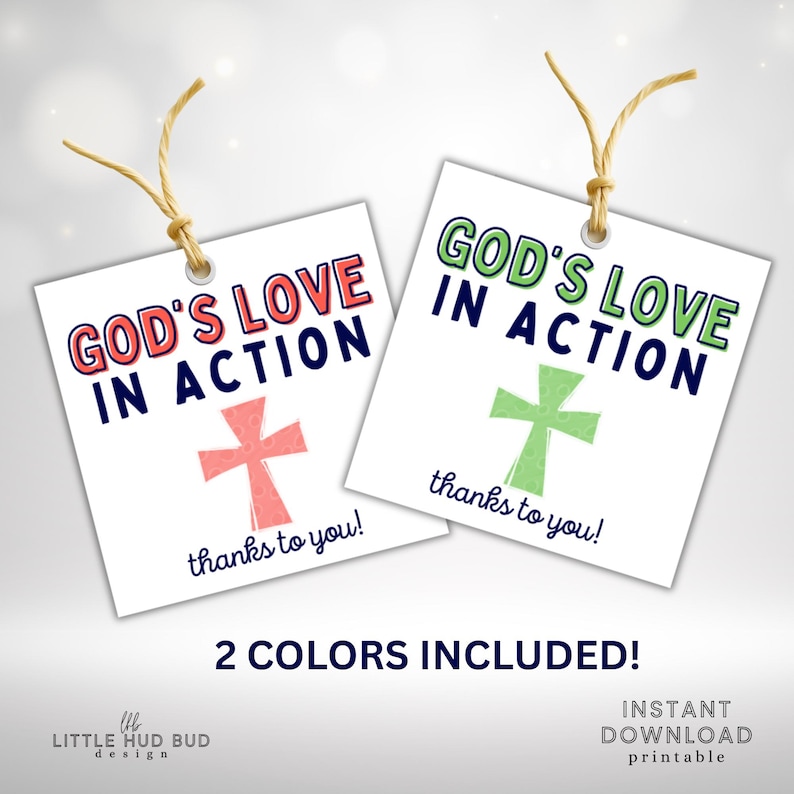 Printable Church Volunteer Gift Tag for Children's Ministry Worker ...