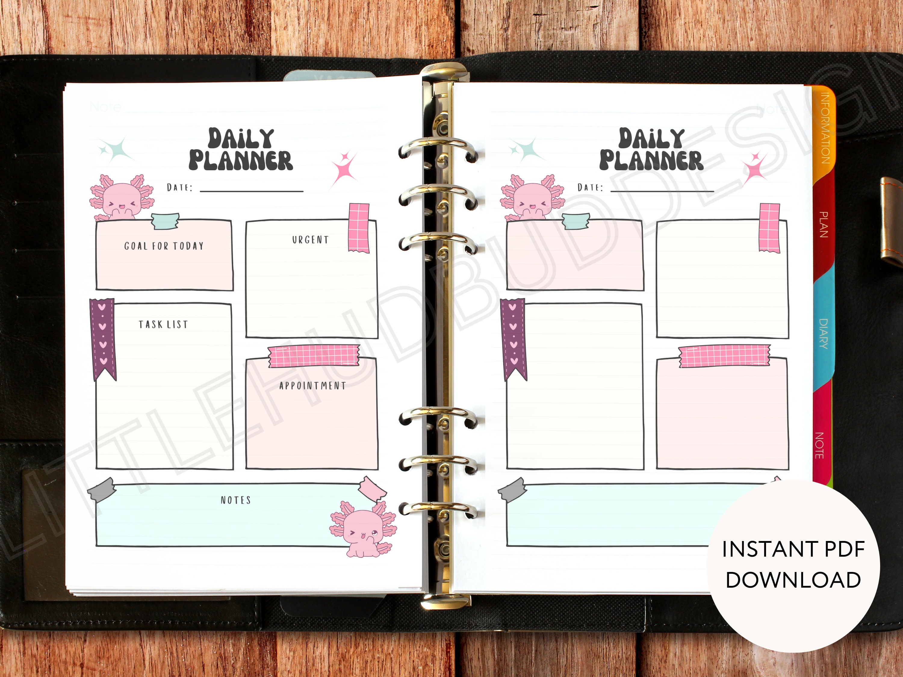 Digital Daily Planner Printable Daily Planner for Teenager Daily ...