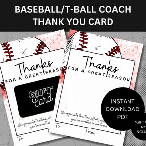 T-ball Coach bedankkaart Little League Coach cadeau Tball Coach waardering cadeau voor honkbalcoach bedankje bedankt voor alles wat je doet