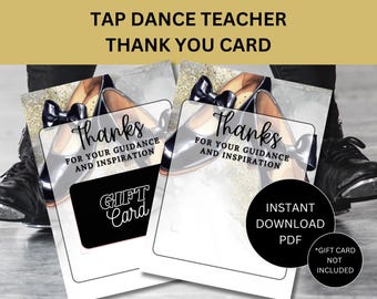 Tap Dance Instructor Gift for Dance Teacher Appreciation Gift Card Holder for Choreographer Gift from Dance Team Gift to Dance Instructor