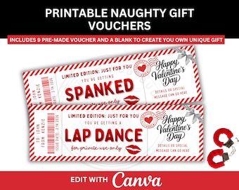 Naughty Valentine's Coupon Gift for Him Naughty Valentine's Gift for Boyfriend Valentine Inappropriate Gift for Husband Spicey Sex Coupons