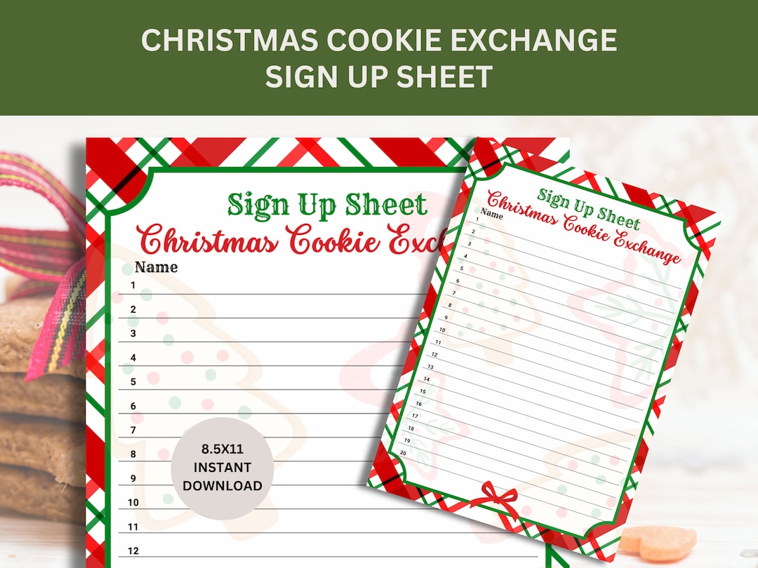 Christmas Cookie Exchange Sign - Il 1080xN.6117820391 Fiq0 