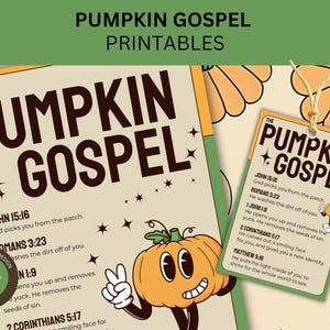 Christians are Like Pumpkins Printable Pumpkin Gospel Printable Christian Pumpkin Carving Party Halloween Activity for Christian Kids