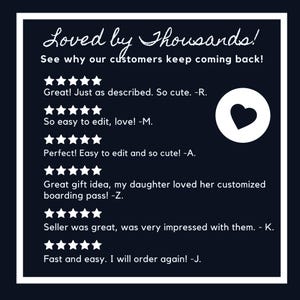 Puede incluir: Un gr&aacute;fico azul marino con texto blanco que dice "&iexcl;Amado por miles!" y "&iexcl;Vea por qu&eacute; nuestros clientes siguen volviendo!" con rese&ntilde;as de clientes y un icono de coraz&oacute;n.