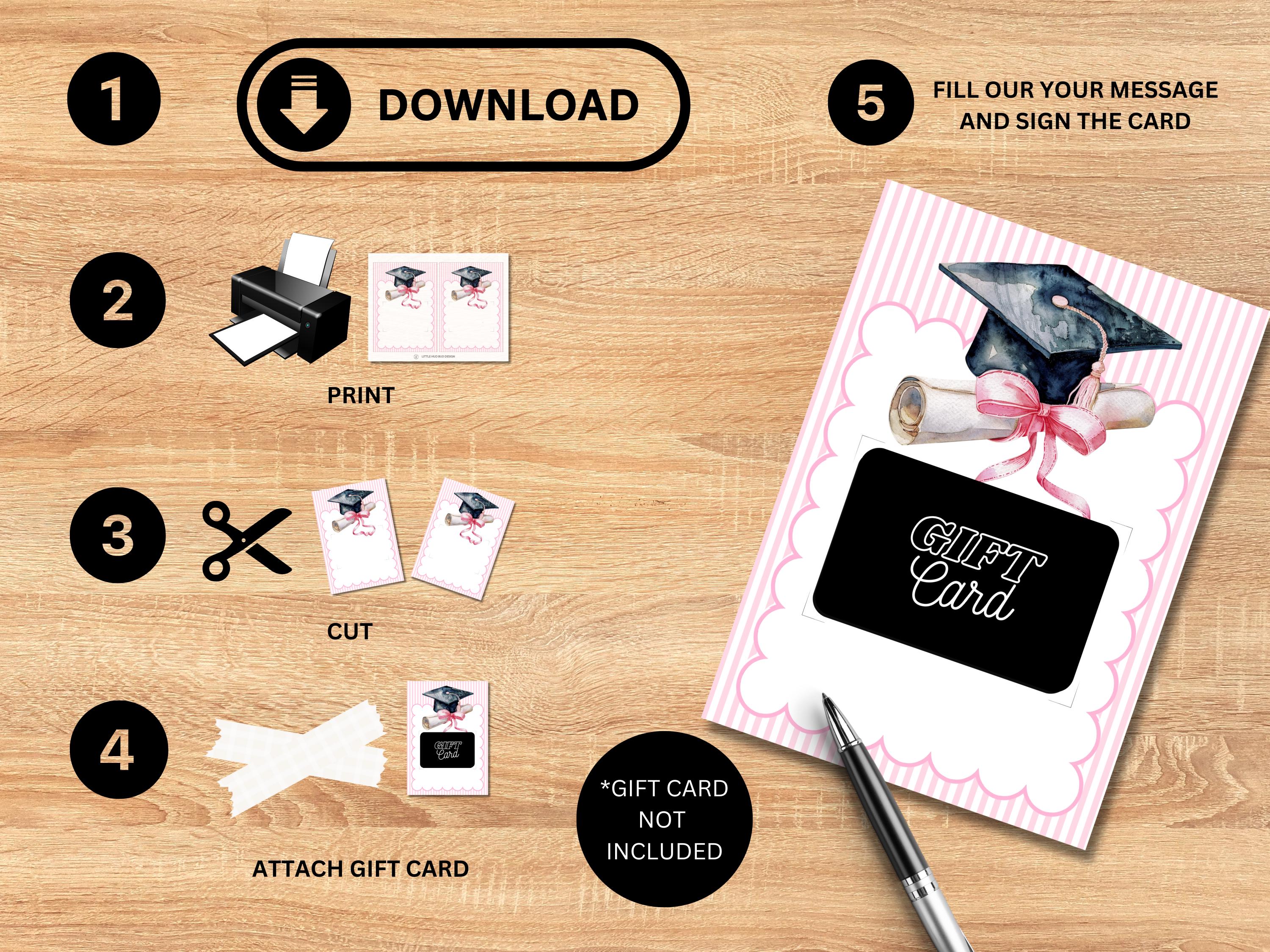 Graduation Gift Card Holder for Grad Gift Card Holder for High School ...