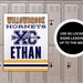 Cross Country Locker Sign Template for Cross Country Meet Sign for Team ...