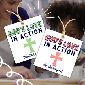 Printable Church Volunteer Gift Tag for Children's Ministry Worker ...