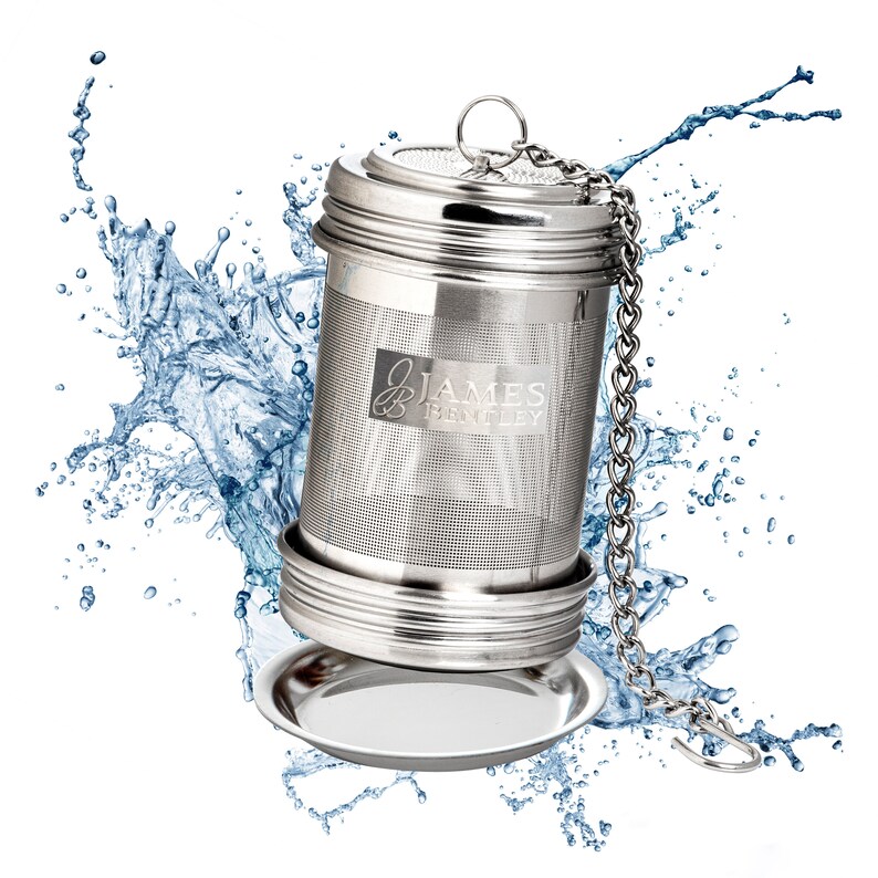 James Bentley Glass Tea Cups set with infuser Filter and Lid Etsy