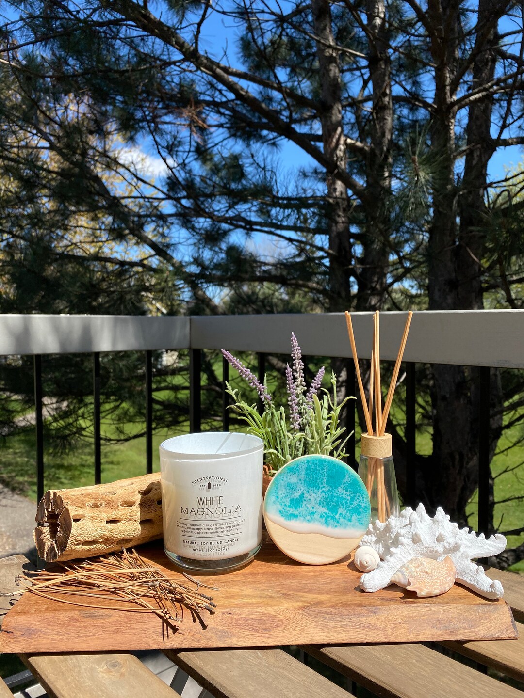 Ocean Candles Beachy Candles White Magnolia Natural Soy
