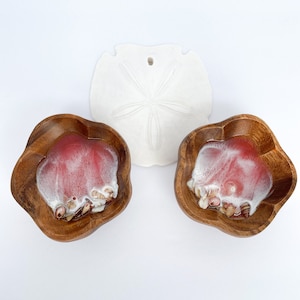 Acacia Wooden Flare Shaped Decorative Bowls | Ring Bowl | Resin Trinket Dish | Gift for Her| Home Gifts| Home Decor Items