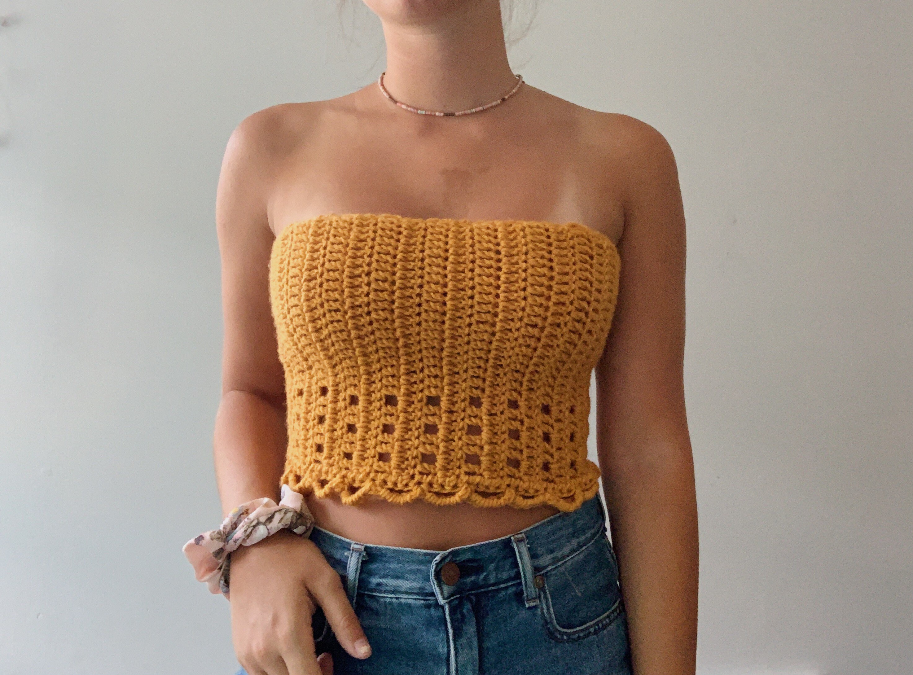 Crochet tube top crop top perfect for summer vacation every Etsy