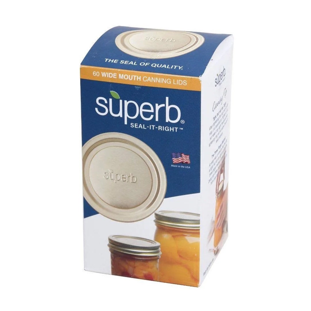 Superb Canning Lids 60 Ct. USA MADE Etsy