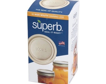 Superb Canning Lids 60 Ct. USA MADE