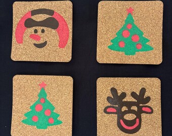 Pillsbury-Gebäck-Untersetzer - Weihnachtsbaum, Rudolph und Frosty