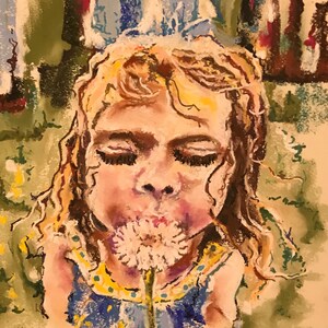 Custom single person/animal portrait unframed
