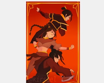Azula Avatar Custom Silk Poster Wall Decor