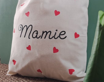 Personalized bag, personalized tote bag, nursery bag, school bag, nanny bag birth gift, birthday gift, monogramm bag