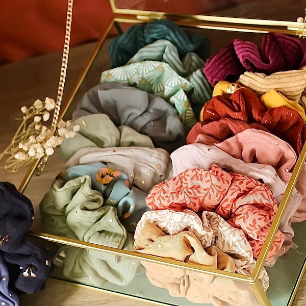 Chouchous scrunchies élastique colorés