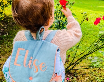 Zaino personalizzato, borsa per l'asilo, borsa per la scuola, borsa per tata, regalo di nascita, regalo di compleanno, borsa con monogramma