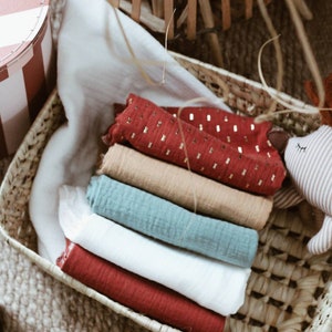 Lot of baby swaddles, different sizes, birth, birth gift, birth pack, birth list, newborn
