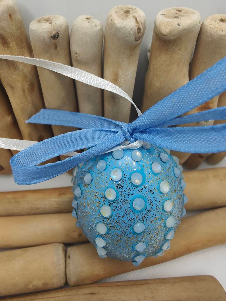 Oeuf#pâques#décoration#coquille Naturelle#strass# Peinture#cadeau