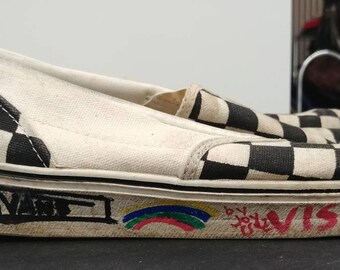 vintage checkered vans