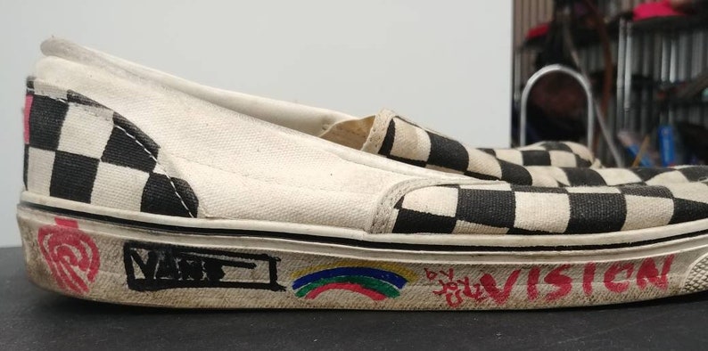 80's checkerboard vans