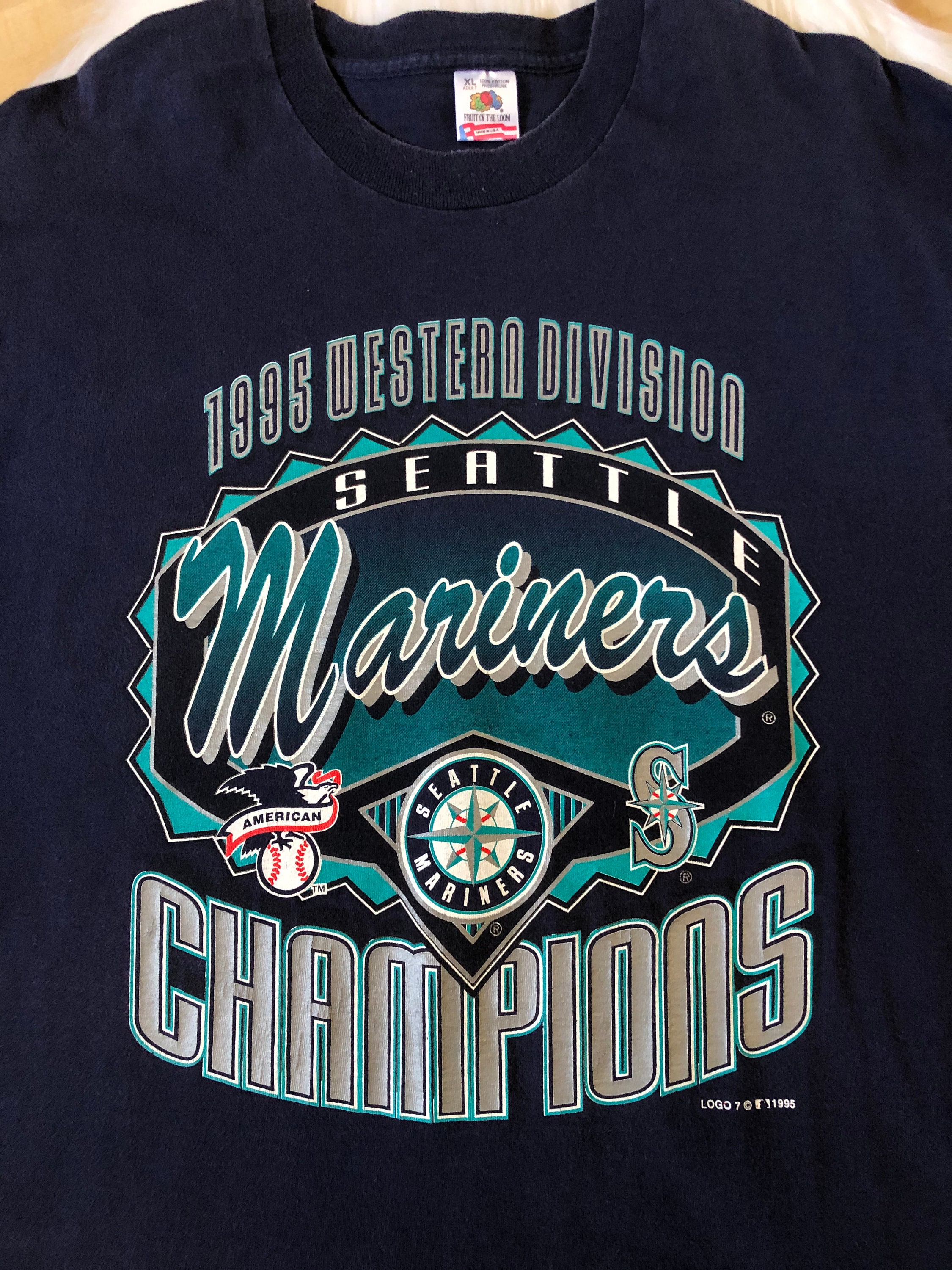 Vintage Seattle Mariners 1995 Division Champions TShirt MLB Etsy