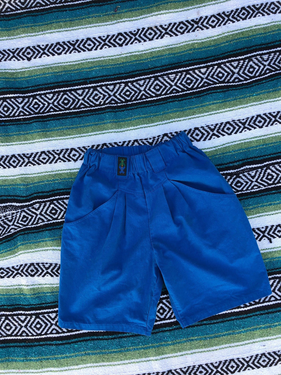 Vintage 90s Bugle Boy Shorts Blue Summer Cargo Size Large Etsy