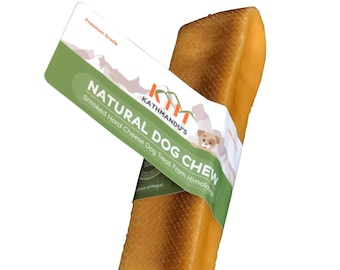 BIG YAK CHEWS for giant breeds (Pack of 1, 2, 5, and 10 Chews), Authentic Himalayan Cheese by Kathmandu's Natural Dog Chew