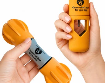 SAFE CHEW HOLDER for Yak Chews, Bully Sticks, All Breeds