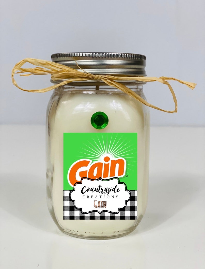 Gain Laundry Scented Candle Container Candle Strong Candles Etsy