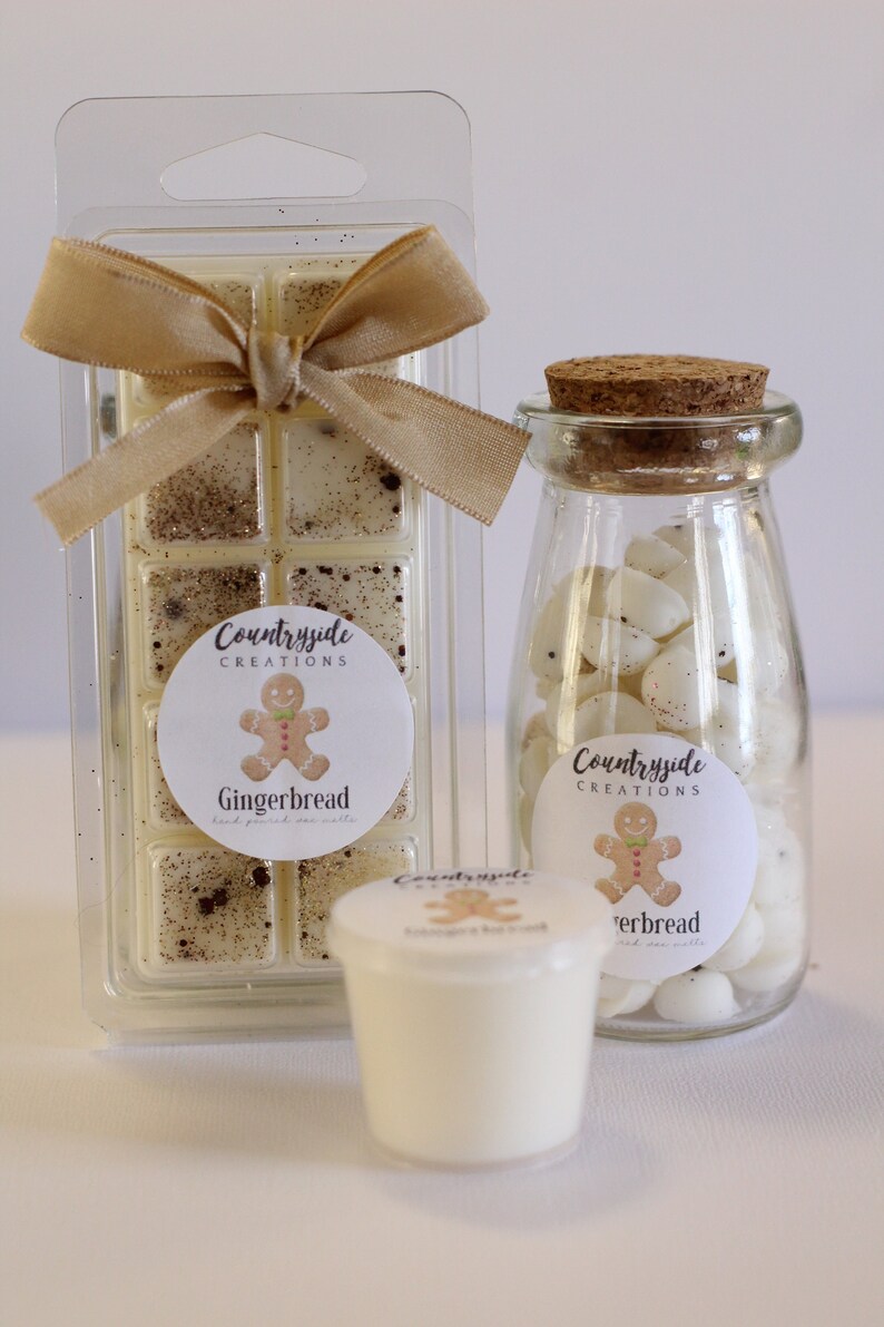Gingerbread Scented Candle Container Candle Strong Candles Etsy