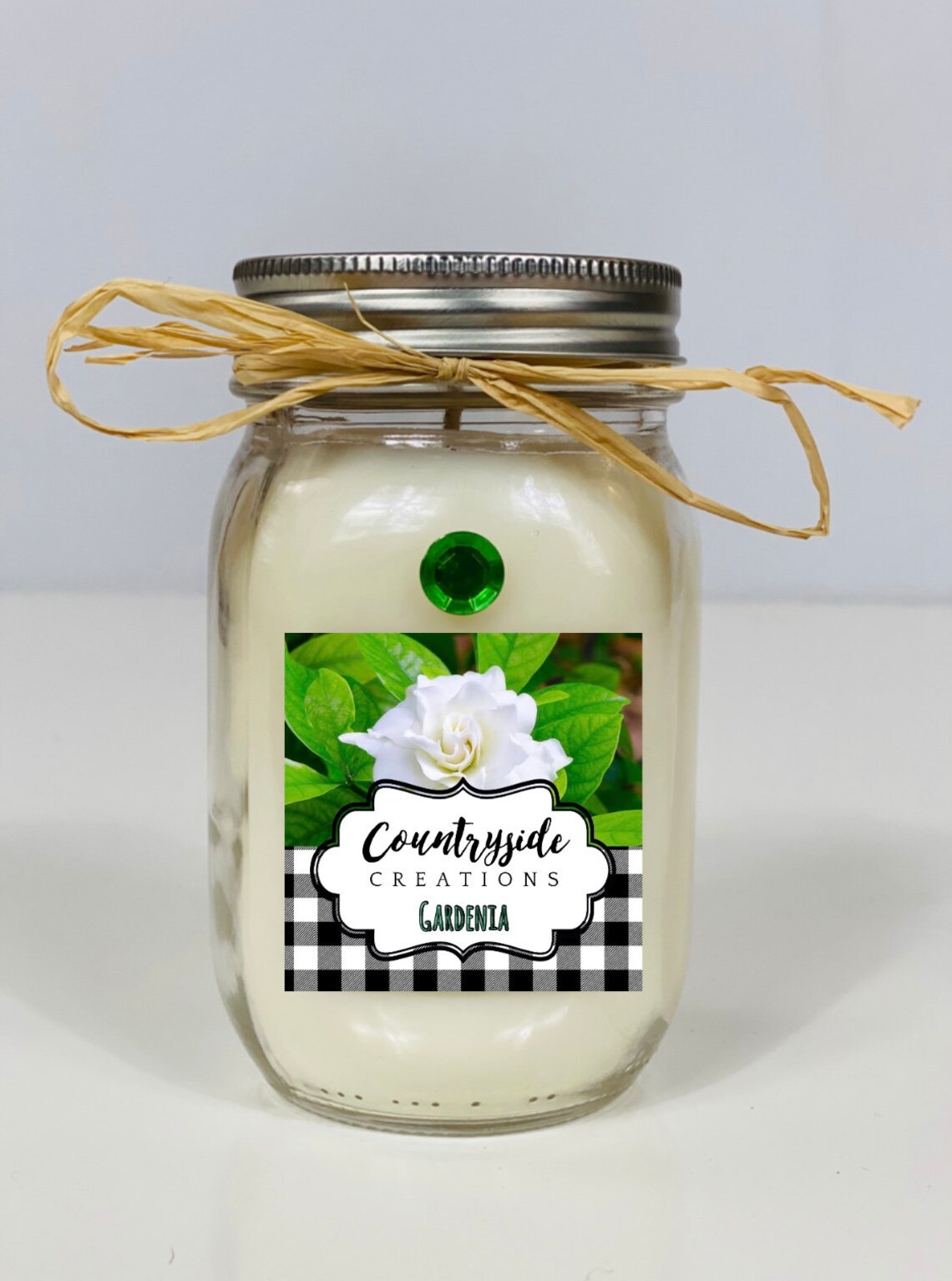 Gardenia Scented Candle Container Candle Strong Candles Wax - Etsy