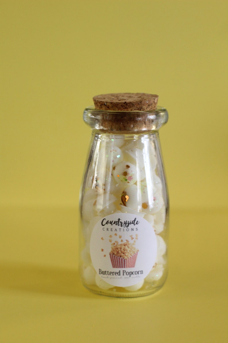 Buttered Popcorn Scented Candle Container Candle Strong Etsy