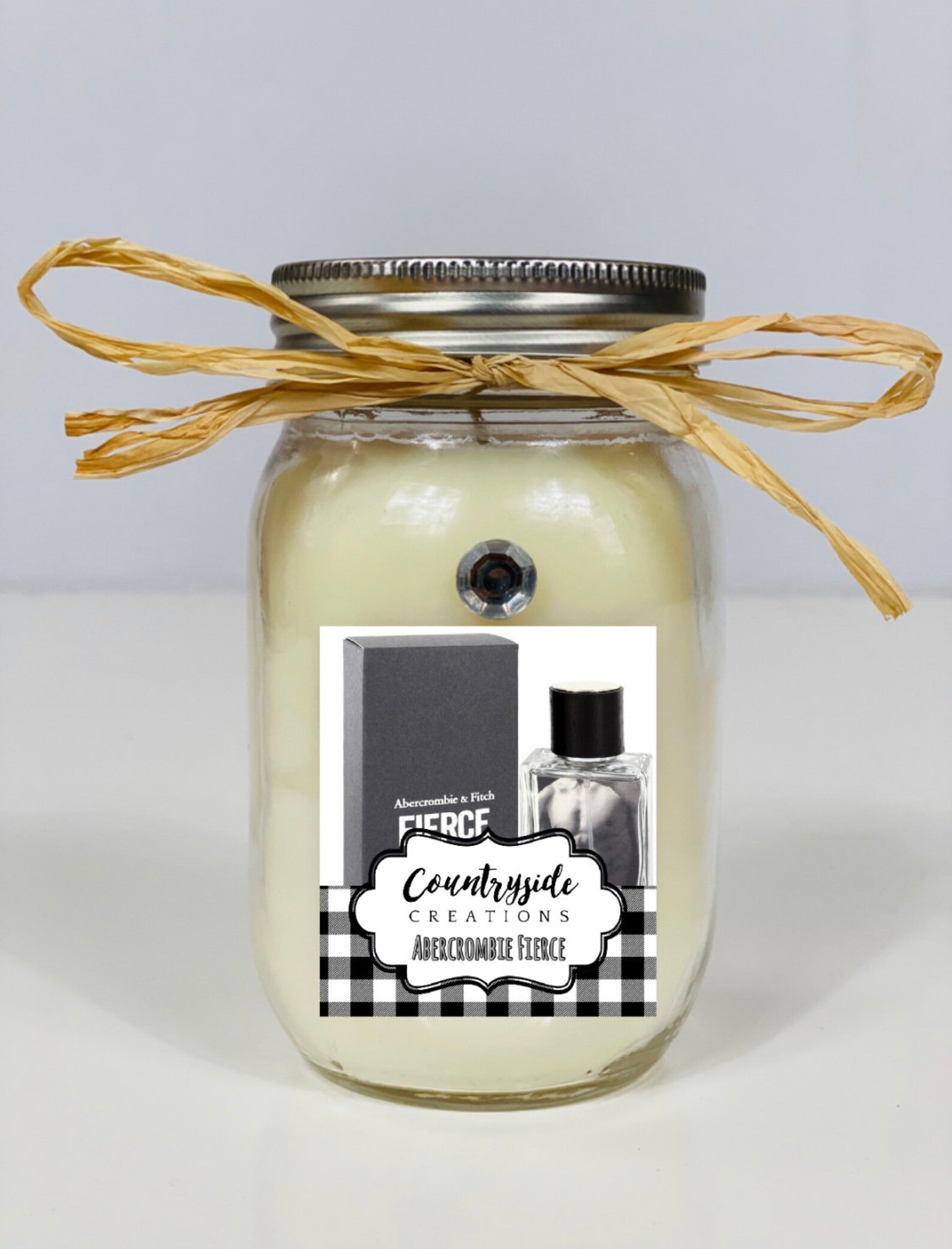 Abercrombie Fierce Scented Candle Container Candle Strong Etsy