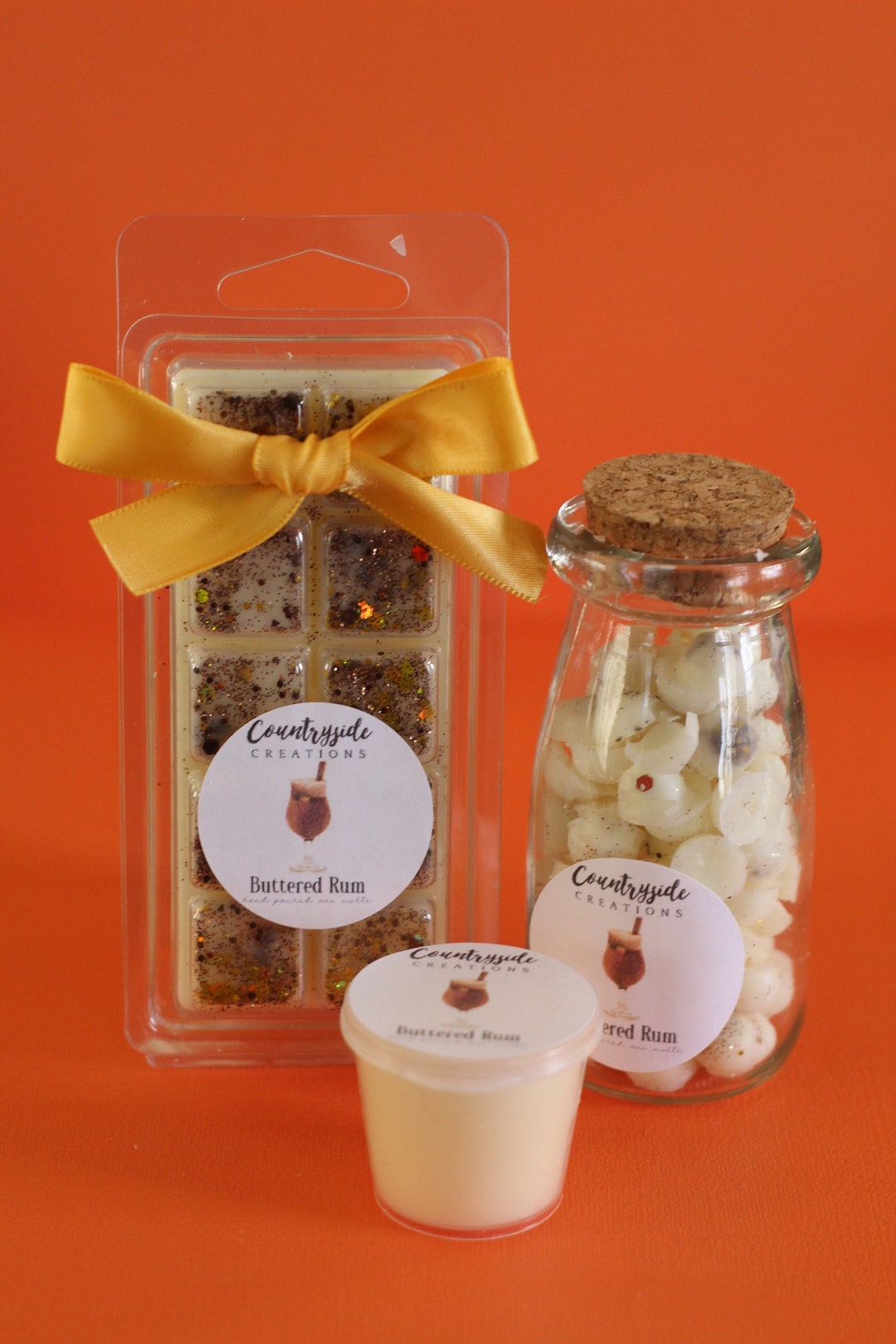 Buttered Rum Scented Candle Container Candle Strong Candles Wax Melts