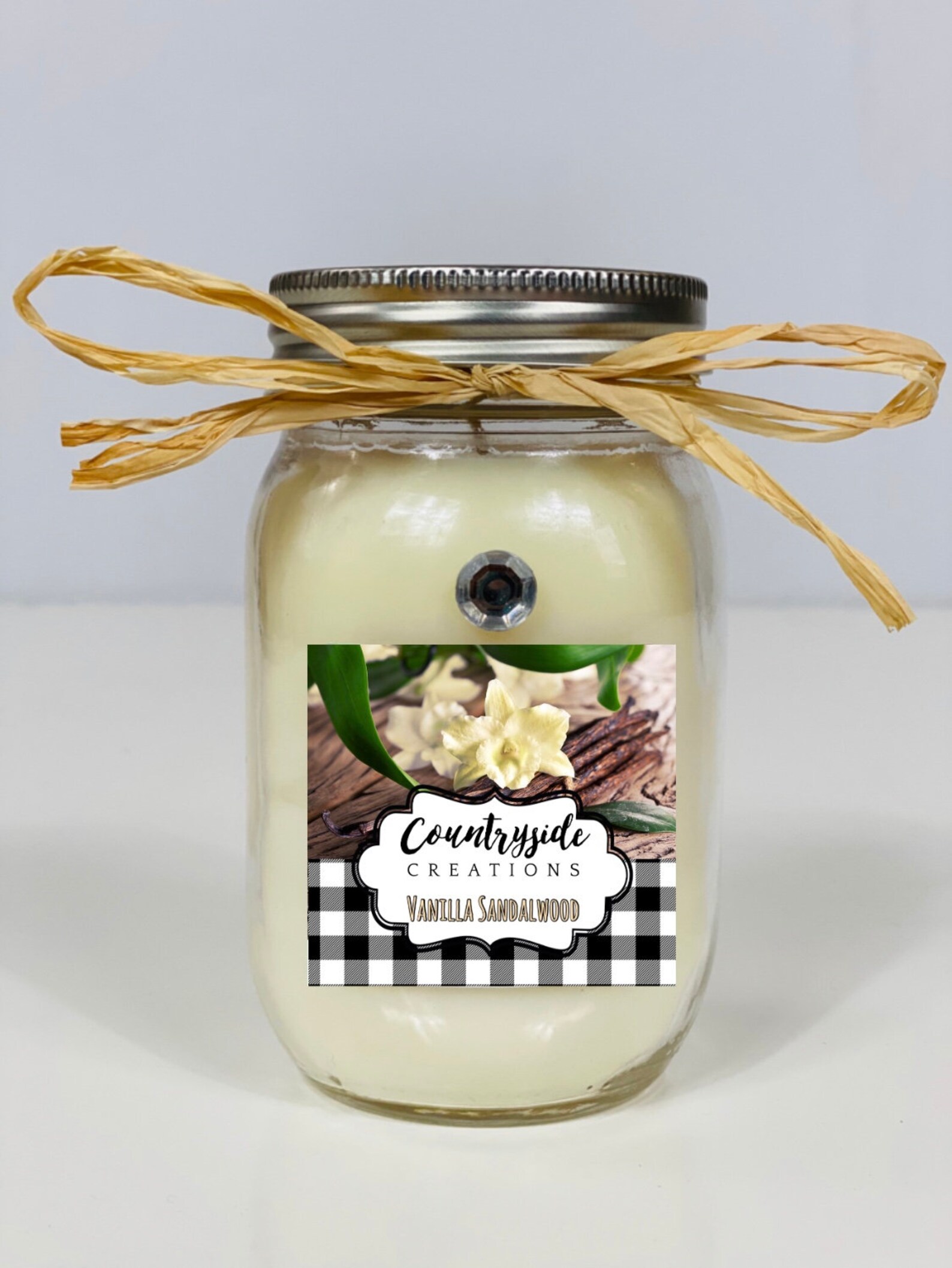 Vanilla Sandalwood Scented Candle Container Candle Strong Etsy