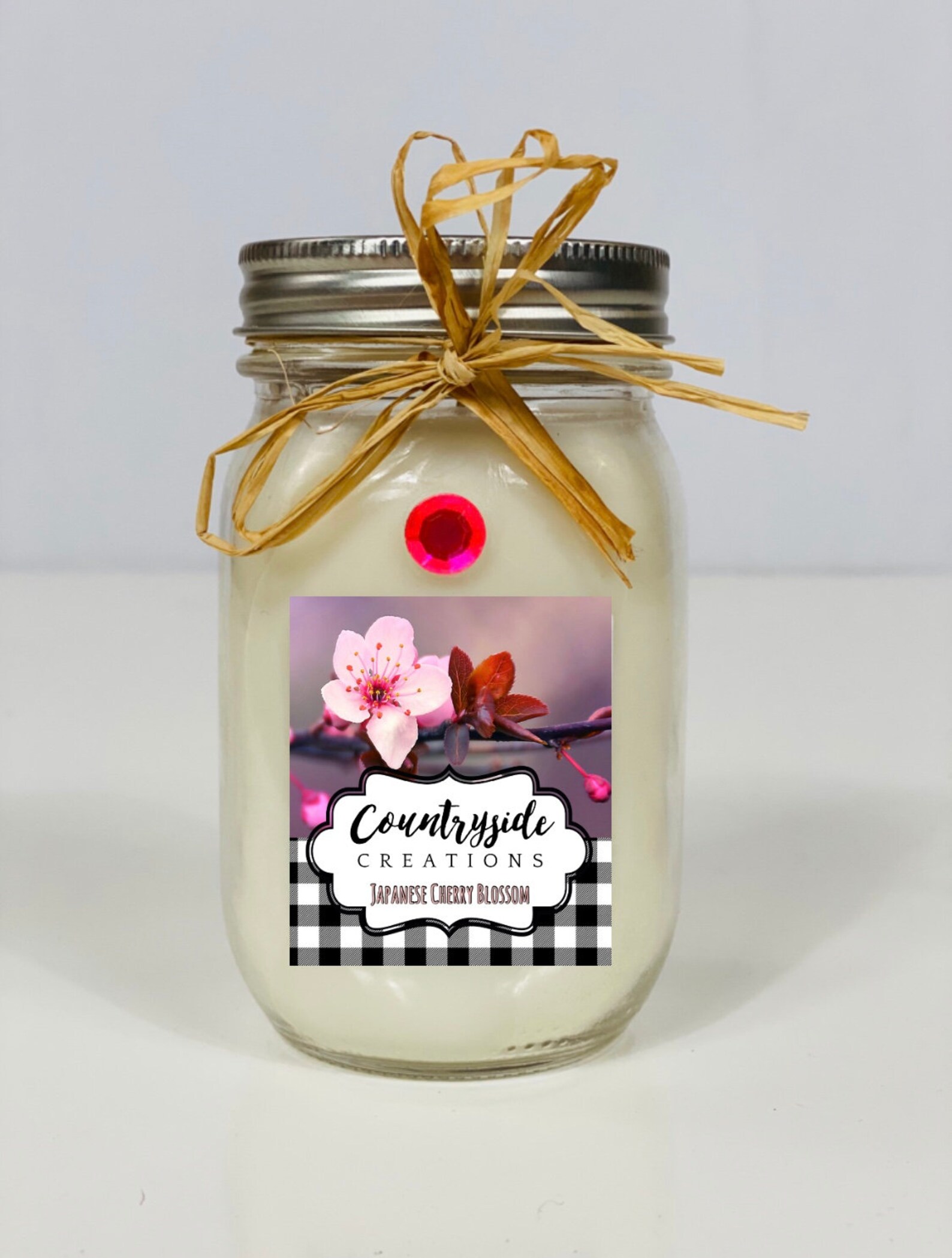 Japanese Cherry Blossom Scented Candle Container Candle Etsy