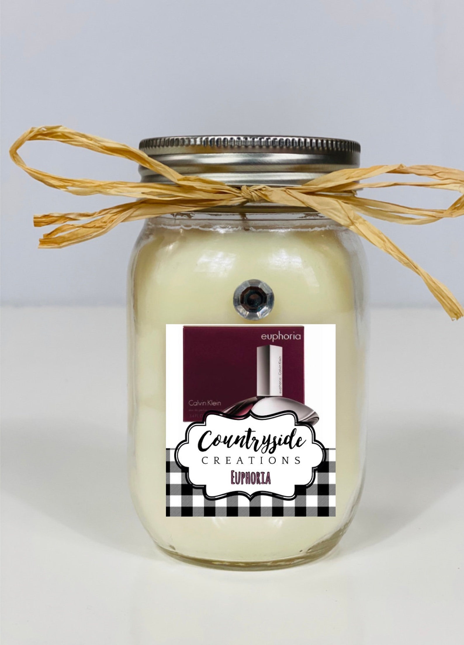 Euphoria Perfume Scented Candle Container Candle Strong Etsy