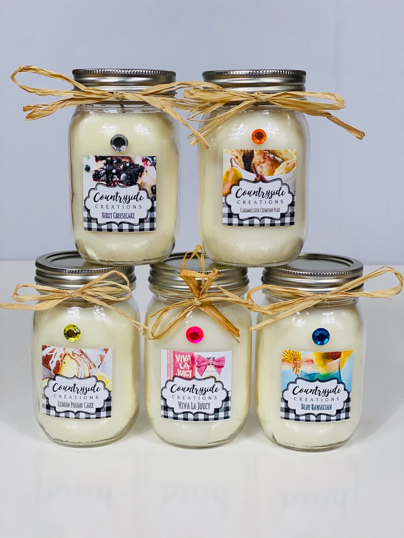 Hot Baked Apple Pie Scented Candle Container Candle Strong Etsy