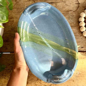 Gift Pottery Bowl Serving Tray Bowl Gift Bridal Shower Present For Her Wedding Present Birthday Gift 9th Anniversary Gift
