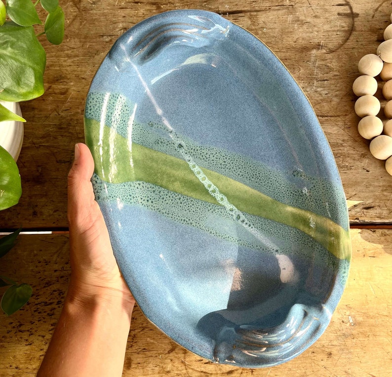 Gift Pottery Bowl Serving Tray Bowl Gift Bridal Shower Present For Her Wedding Present Birthday Gift 9th Anniversary Gift