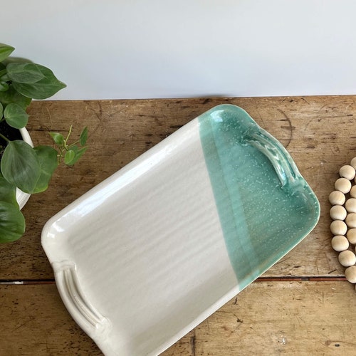 Ceramic Serving Platter Large Handmade Pottery Tray Pottery Etsy
