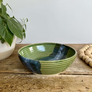 Pasta Bowl Handcrafted Pottery Bowl Handmade Ceramic Bowl Medium Size Bowl Aqua Bowl Set Pottery Lover Bowl Pasta Lover Bowl Stoneware Bowl